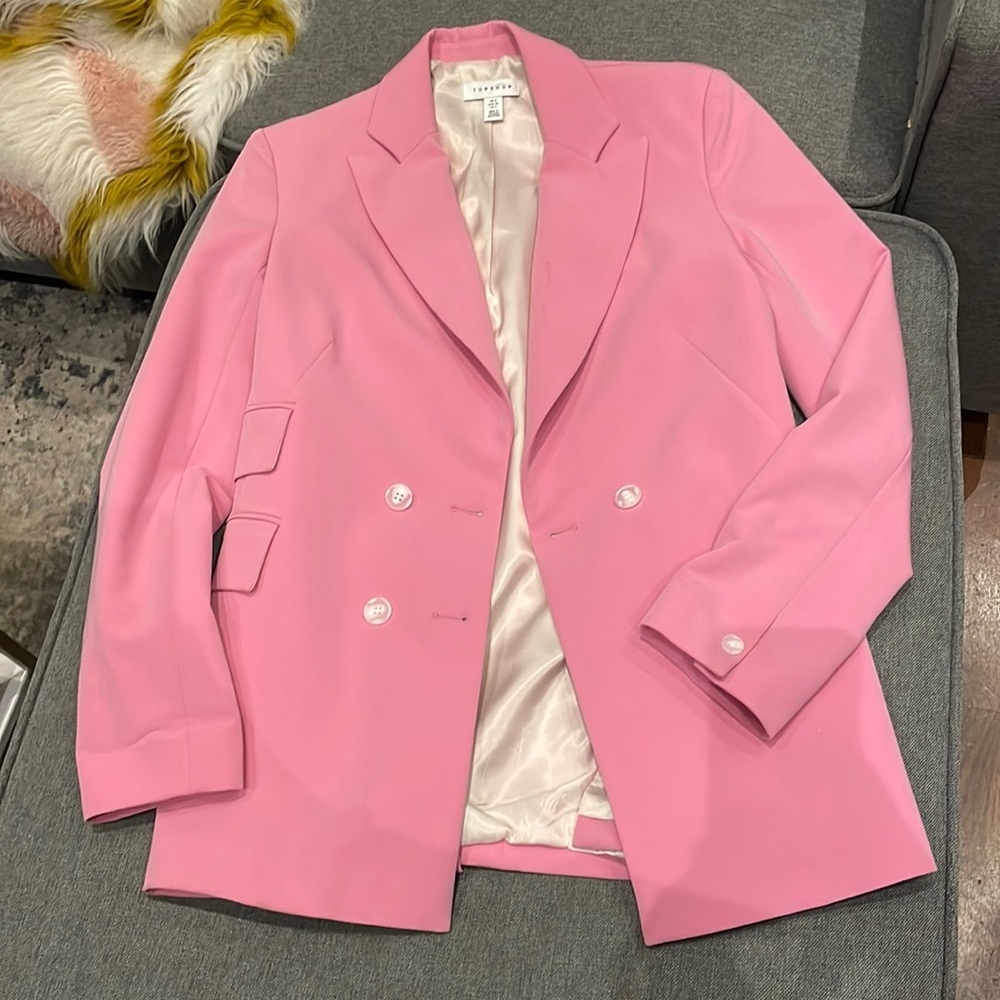 Pink TOPSHOP Blazer US 2